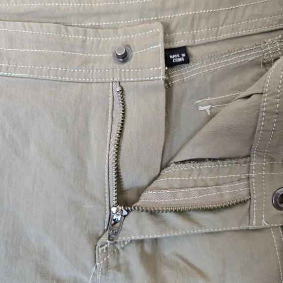 KUHL Khaki A-Line Mini Skirt - Size 6 - Picture 3 of 8